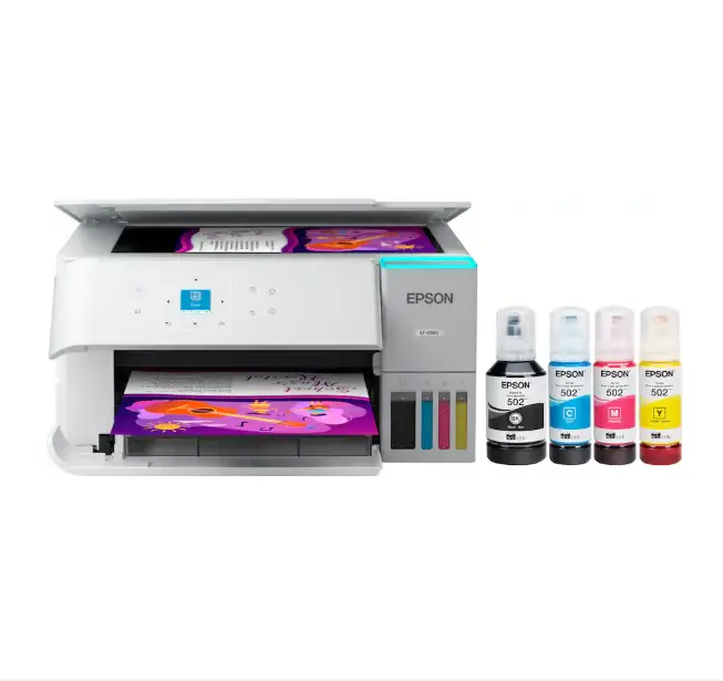 Epson ET-2980 EcoTank All-in-One Wireless Inkjet Printer, Color Supertank Printer, Ink Tank Machine, Home Office Printer, Wireless Printing Device, Epson Printer