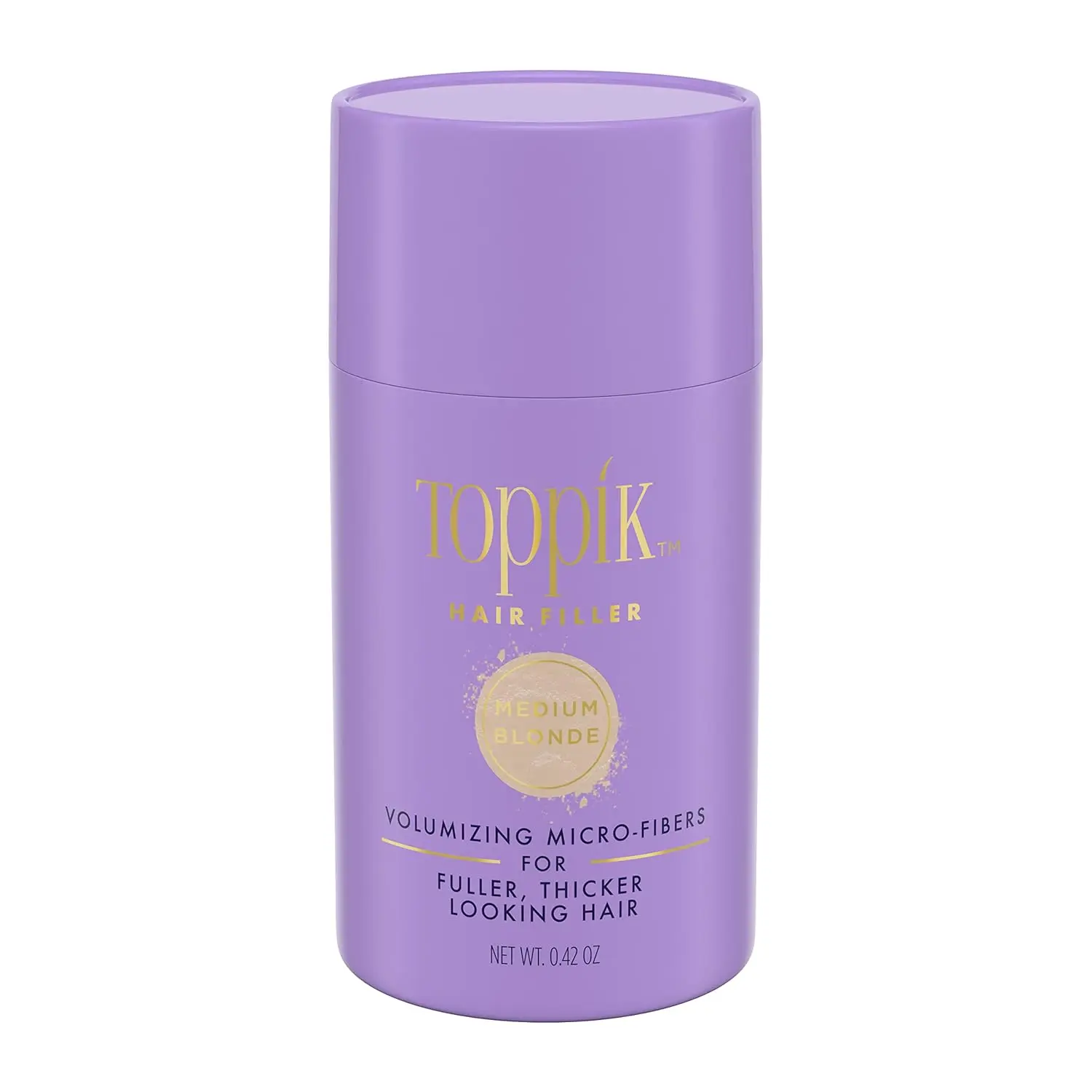 Toppik Organic Keratin Hair Filler Powder - Medium Blonde, 12G, Natural-Looking Temporary Powder for Dry Haircare, Natural-Looking Hair Powder