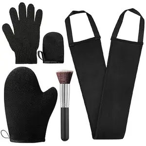 5 Pack Self Tanning Mitt Applicator Kit, Self Tan Glove, Face Tan Mitt, Back Lotion Applicator, Exfoliating Glove, Tanning Brush for Self Tanner Fake Bake Tan Skincare Gentle