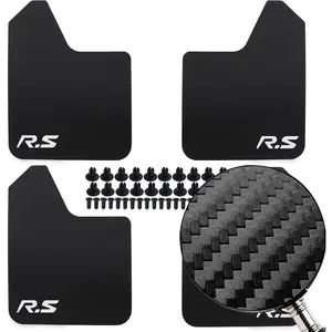 4pcs Black Universal Mudflaps for Car Pickup SUV Van Truck Front Rear Mud Flaps Splash Guards Fender Flares Mudguards with Hardware