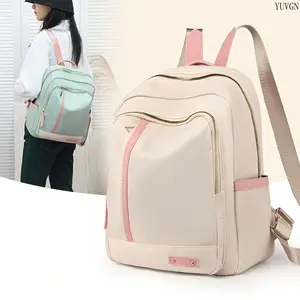 Women's Oxford Cloth Backpack, Large Capacity College Style Shoulder Bag, Stylish Lightweight Versatile Travel Daypack