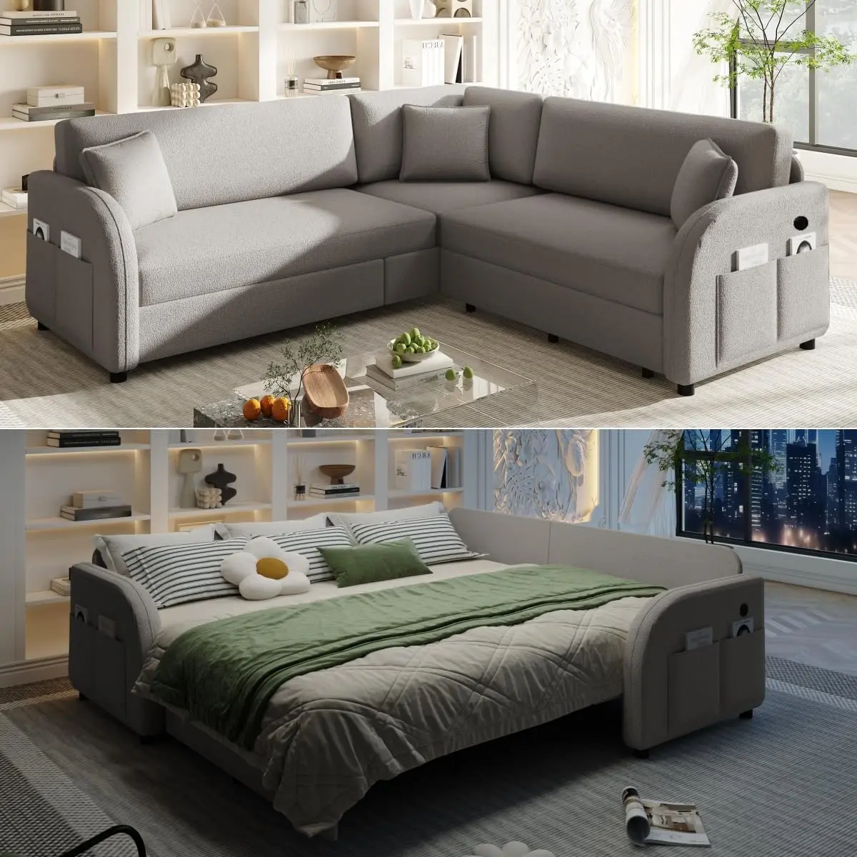 85.1" 5 Seat + LIGHT GREY