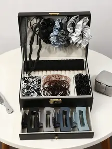 1113pcs hairpin hair curler women's set, containing a variety of practical styles. Including elastic hair band, basic hair clip and pleated design decoration to meet the daily finishing and hair matching needs