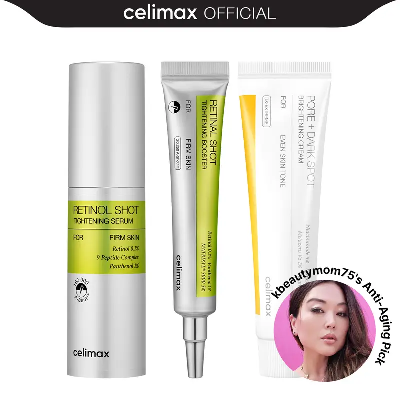 [SPECIAL OFFER] Ultimate Anti-Aging Trio | Tiktok Viral Retinal Shot Booster & Retinol Serum & TXA 5% cream, Wrinkles & Fine Lines, Firmer Skin, Pore Minimizer, Non-Irritating, Korean Skincare