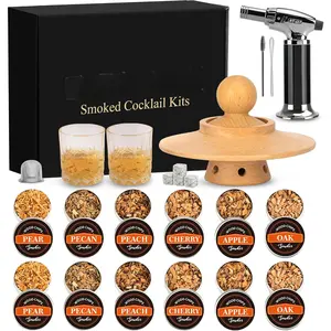23 count   Kit with  & 6  Chip Flavors,2  Glasses, ,  Infuser Kit, Old Fashioned Drink  Kit, Birthday   Gifts for Men,Father,Husband
