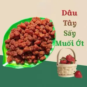 Dried Strawberries With Salt Chilli 250g/bag - Dâu Tây Sấy Muối Ớt 250g/túi
