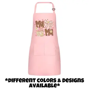 Mama & More Apron- Adult Unisex. 100% Polyester, Available in Various Colors & Designs