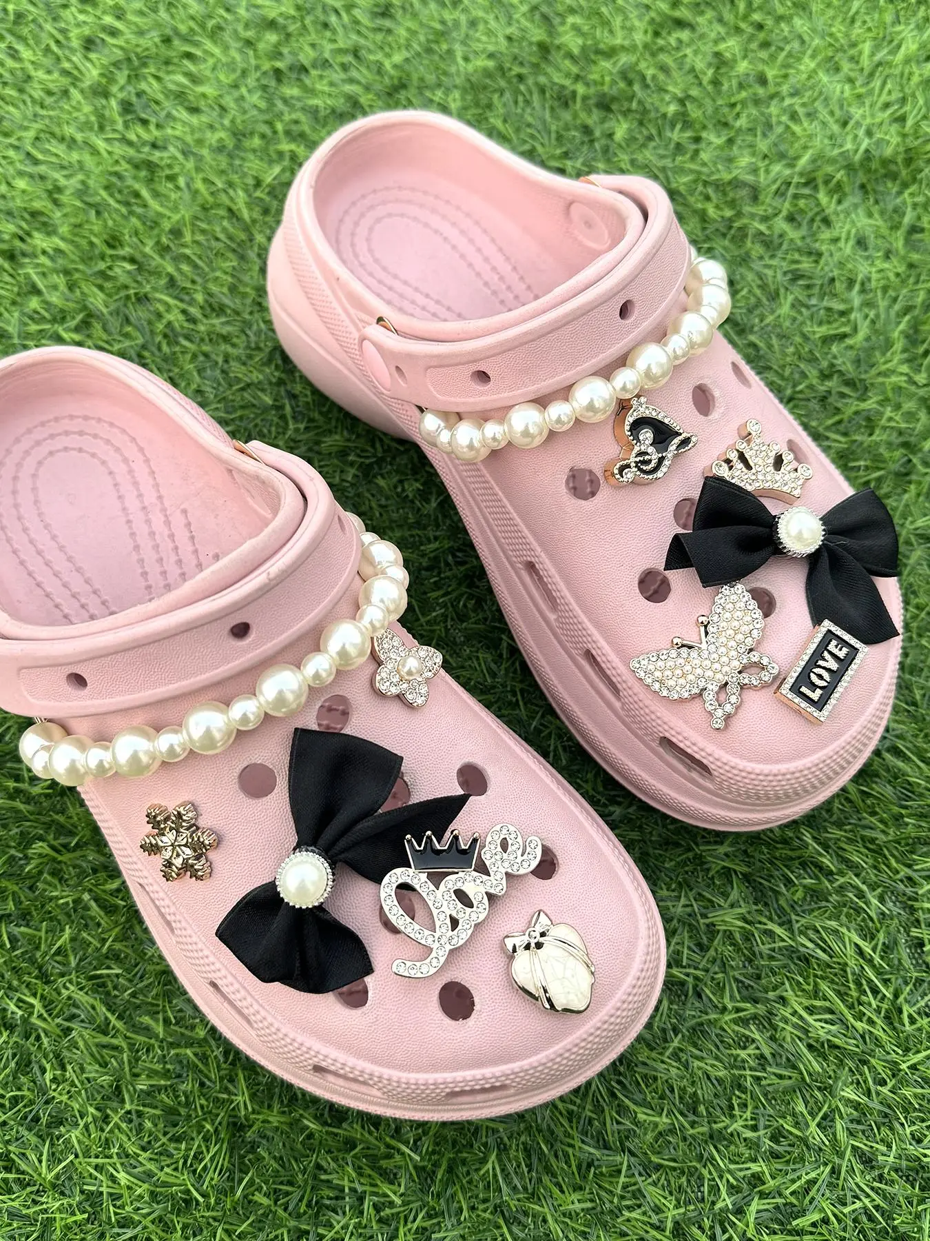 Cute Butterfly & Bowknot Design Shoe Charms, Fashionable Shoe Decoration for Women's Shoes, Shoes Accessories for Beach Shoes & Sandals, Shoe Embellishment Set, Cute Shoe Decorations