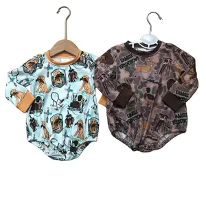 Toddler Boy Clothing Turkey Onesie Boy Winter Bubble Dog Hunting Clothes