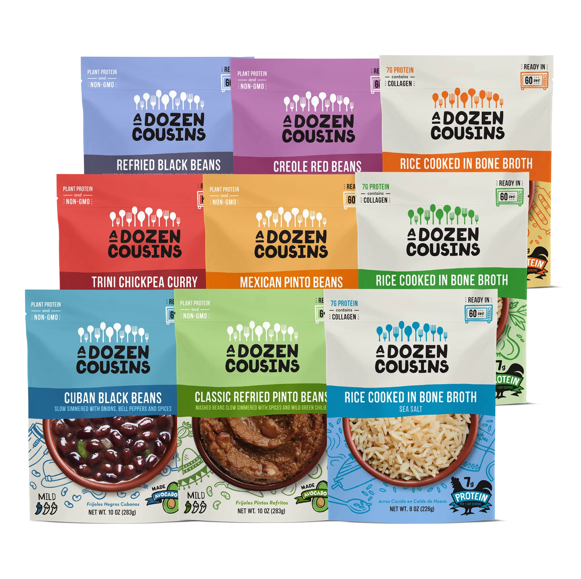 The Complete Bean + Rice Variety Pack (12 pack) The Complete Bean + Rice Variety Pack (12 pack)