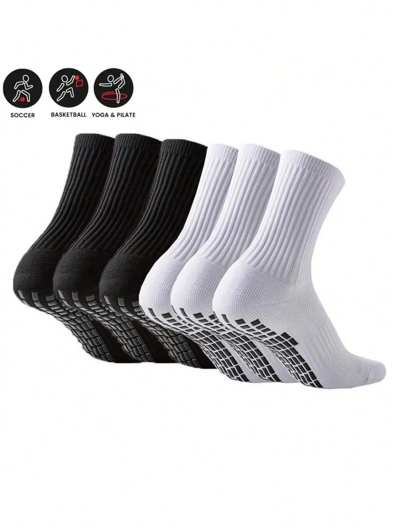 Men Women Soccer Socks, Professional Anti-Slip Football Socks, Thick Terry Bottom Mid-Calf Socks, Pointed Grip Sports Socks, Sports Fit Socks, Athletic Grip Sock, Gripsocks, Non Slip Socks