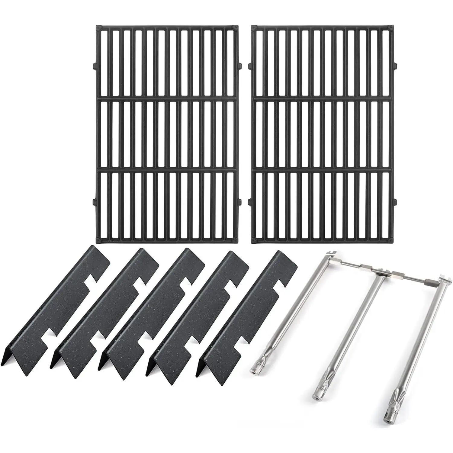 Grill Parts for Weber Spirit 2 Parts GS4 Spirit II/I 300 SER, E310 Replacement for Weber 67025 69787 Burner Tube,64812 7638 Grates,7636 67046 69797 68843 Flavorizer Bars & Crossover Tube 69899 67278