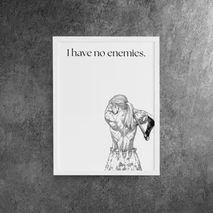 Vinland Saga Poster, Thorfinn Vinland Saga, I Have No Enemies, Manga Aesthetic Print, Japanese Panels, Minimalist Anime Art Print, Wall Art