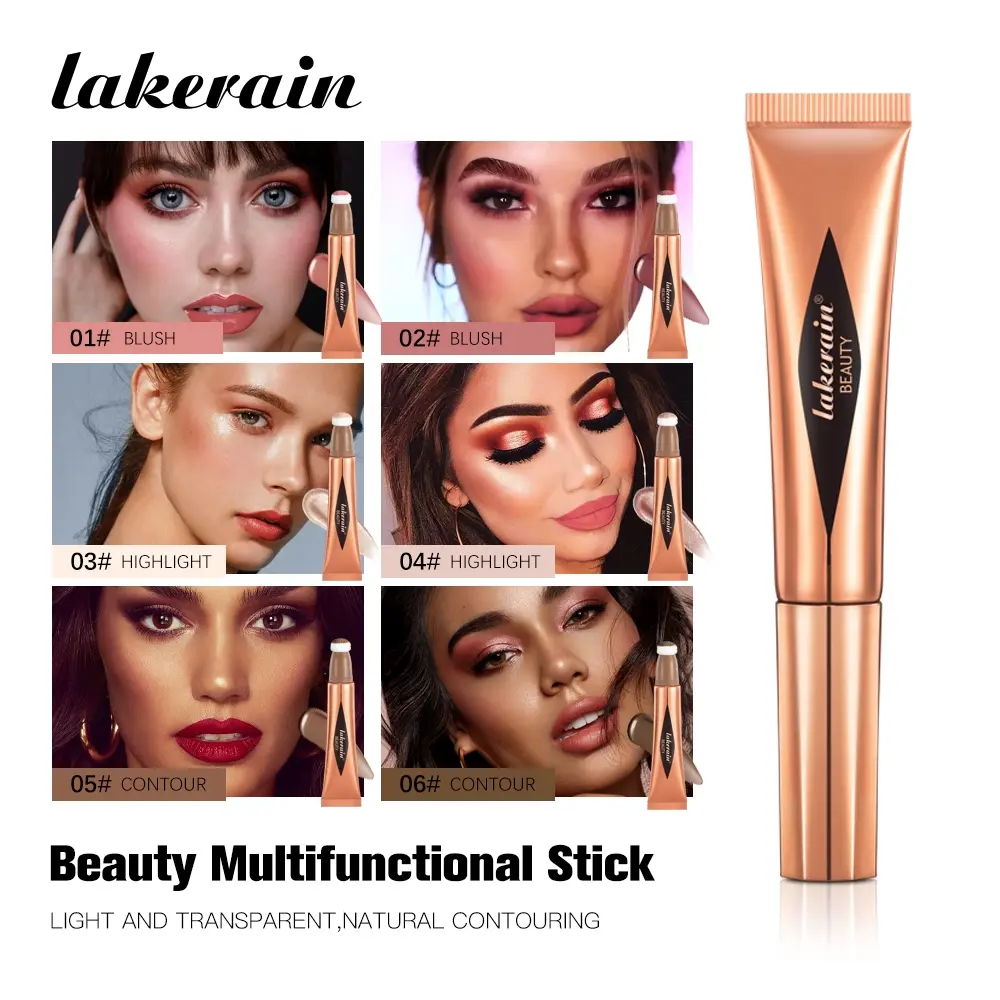 Long Lasting Makeup Pen, 1 Count Natural Look Highlighter Blush Makeup Pen, Easy To Blend Highlight Blush Makeup Pen, Cosmetic Product for Women, Bronzer, Enhancing Bronzer