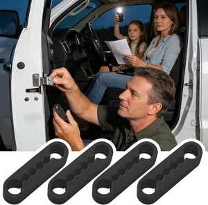 Car Door Shock Absorber Pads | Silicone Door Lock Dampers, Quiet Slam Stopper, Anti-Collision Bumper Protector for Car Truck SUV Interior Soundproof & Buffer