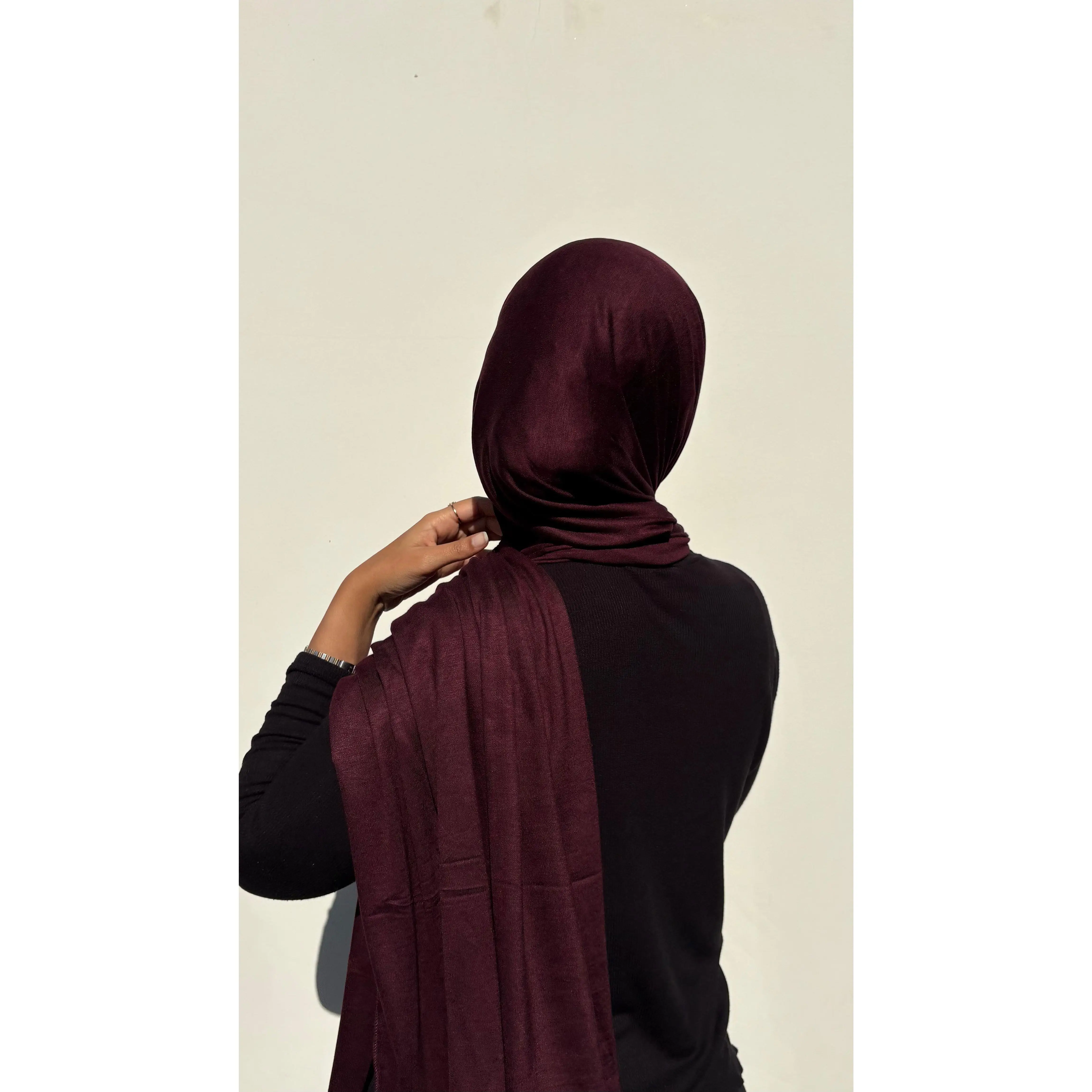 Luxury Jersey Hijab - Pretty Plum