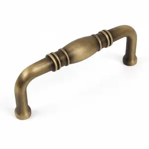 Cosmas 4313BAB Brushed Antique Brass Cabinet Pull