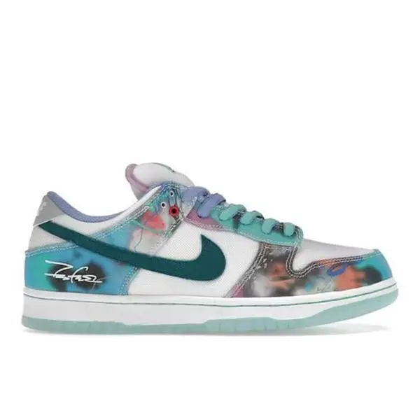 Nike SB Dunk Low Futura Bleached Aqua Unisex Skate Sneakers Low Top Blue Aqua Colorway HF6061-400