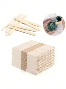50 Pcs Resin Tool Epoxy Stirring Stick, Popsicle Ice Cream Stick, Handmade DIY Craft Resin Mold, Wood Ice Pop Sticks Making Tools