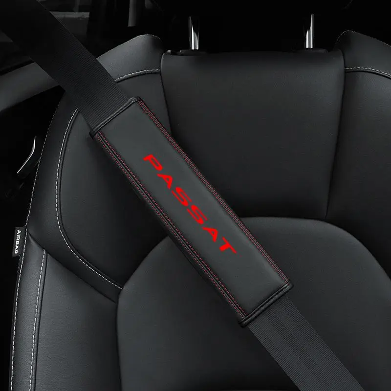 Car Seat Belt Shoulder Pad, Breathable Comfortable Car Seat Belt Cover, Universal Car Interior Accessories, Car Accessory, Car Interior Decor for Volkswagen PASSAT