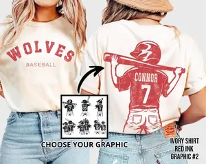 Customized Baseball Mom Shirt, Baseball Player Graphic Choice,Your Name Number Baseball Shirt,Custom Baseball Team Name