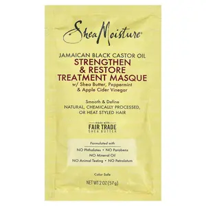 SheaMoisture Jamaican Black Castor Oil, Strengthen & Restore Treatment Hair Masque, 2 oz (57 g)