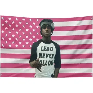 Tapestry  Tapestry AETHVCD Tapestry Chief Star Keef Tapestry Pink America Funny Cameron Flag Poster for College Dorm Decor, Room Decor Merch Gift Decoration Items
