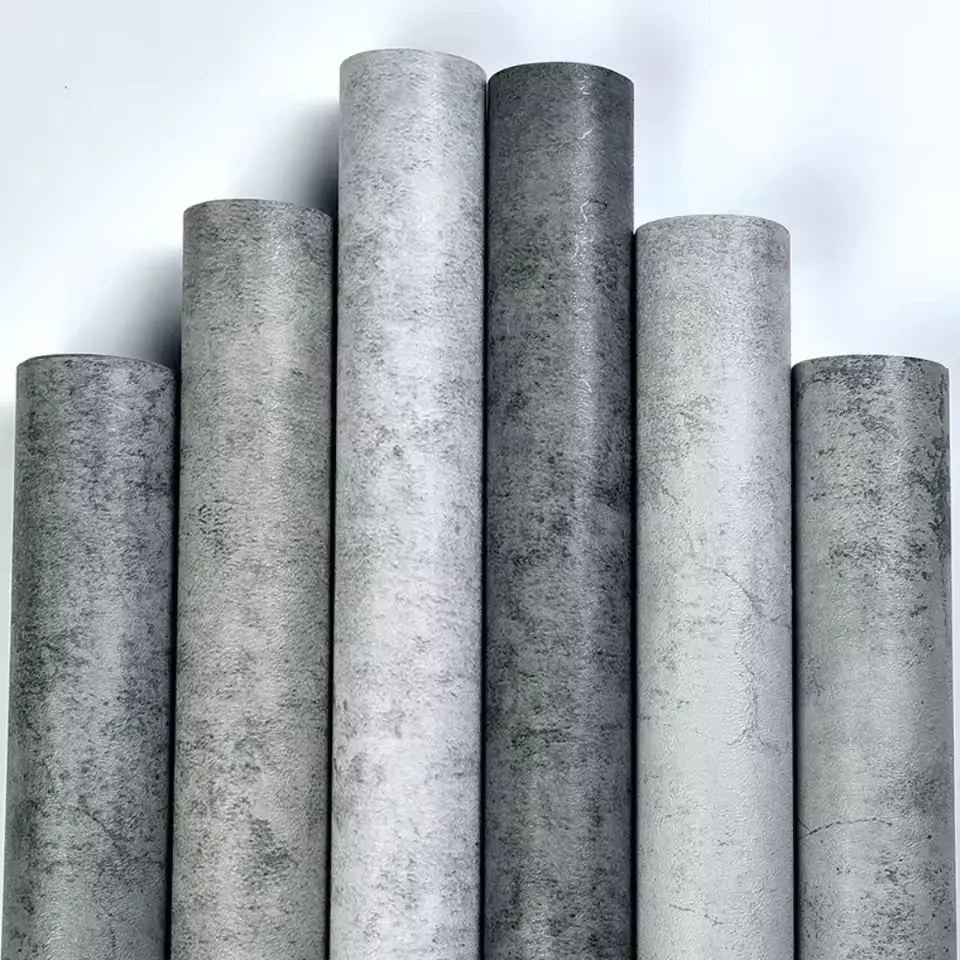 Cement Self-Adhesive Waterproof Vintage Wall Sticker, Deep Industrial Style, Perfect for Gym, Bedroom, Bathroom, Coffee Shop Walls