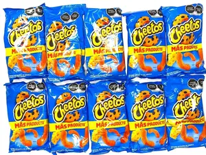10 - PK CHEETOS POFFS - 44 GRAMS PER BAG - MEXICAN CHIPS - PAPITAS MEXICANAS - SABRITAS MEXICANAS