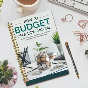 Low Income Budget Notebook, Expense Tracker, Debt Management, Monthly Budget Planner, Personal Finance Organizer, Savings Plan Book, Financial Goal Planner