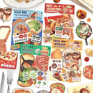 20 Sheets Per Pack Fresh Market Five-Piece Food Theme Handmade Fun Diary Decoration Sticky Notes DIY Material Kit