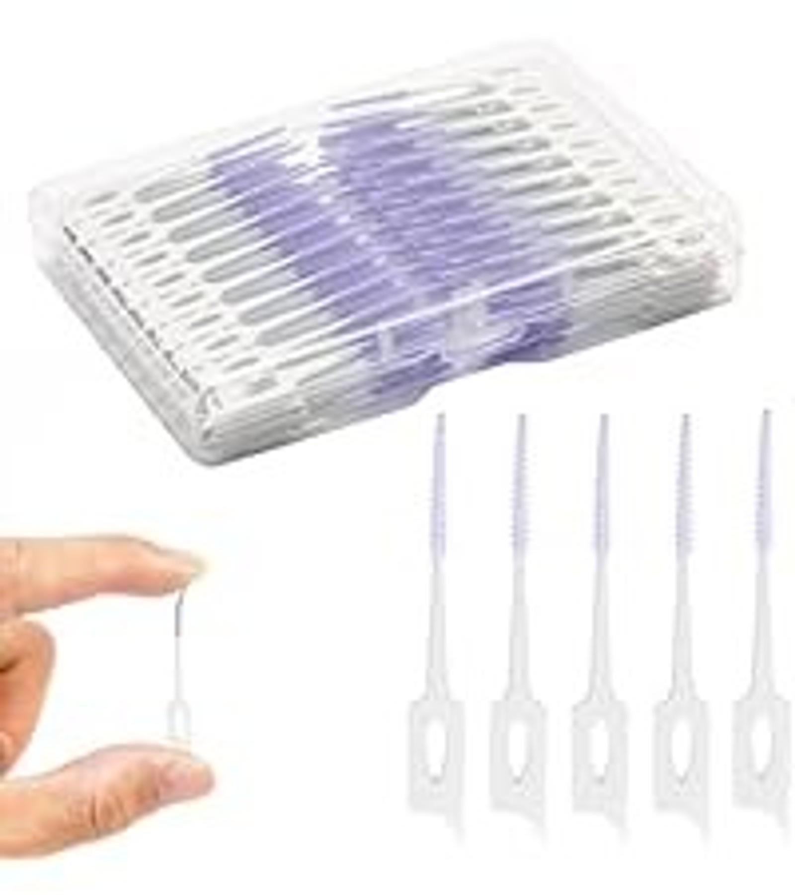 300PCS Dental Floss Picks,Dual-Use Interdental Brushes,Soft Silicone Brush Head Toothpicks, Tooth Picks Flossers for Teeth Braces Cleaning (Blue) 300PCS Dental Floss Picks,Dual-Use Interdental Brushes,Soft Silicone Brush Head Toothpicks, Tooth Picks Flossers for Teeth Braces Cleaning (Blue)