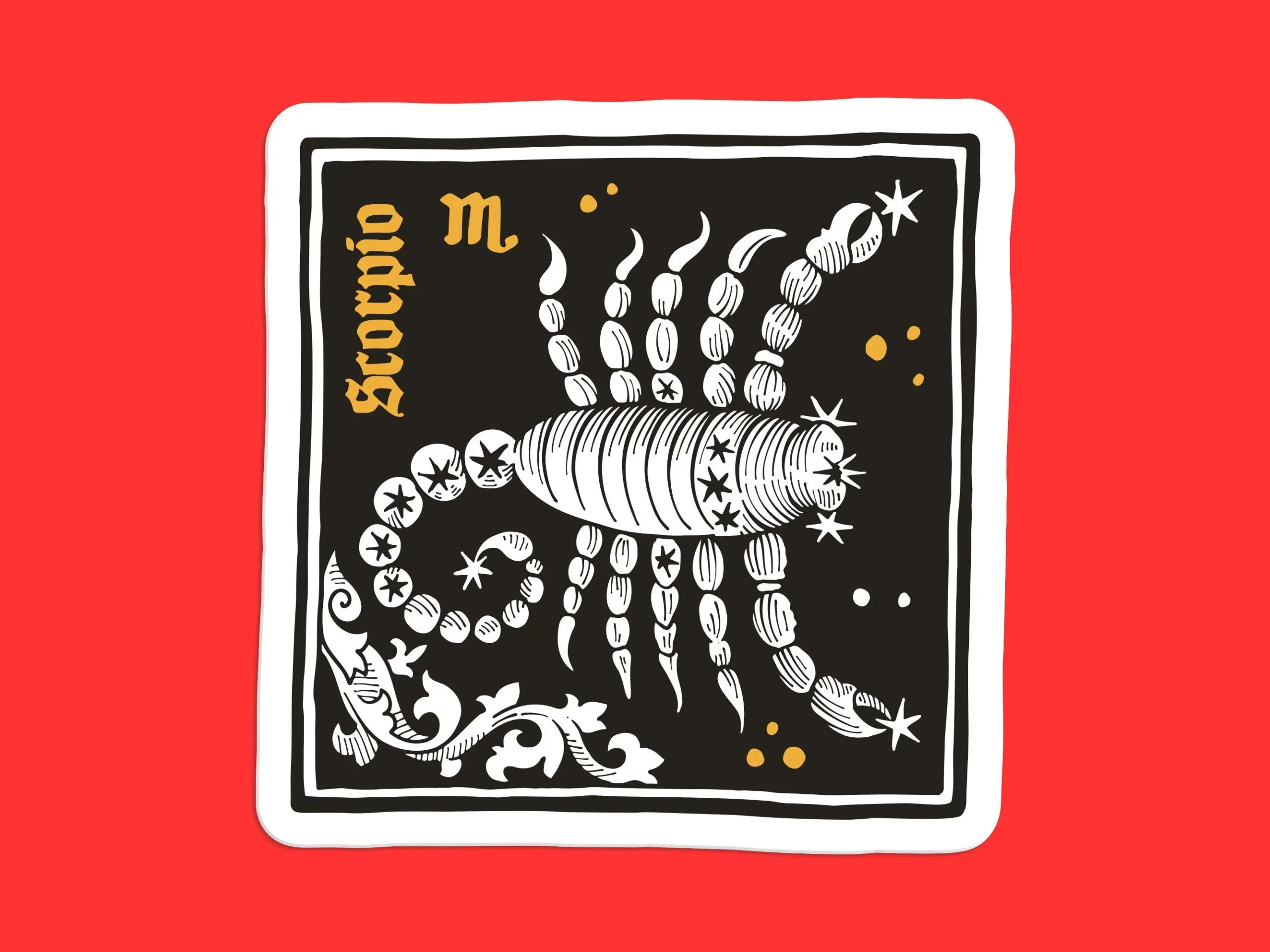 Scorpio Zodiac Sign Sticker