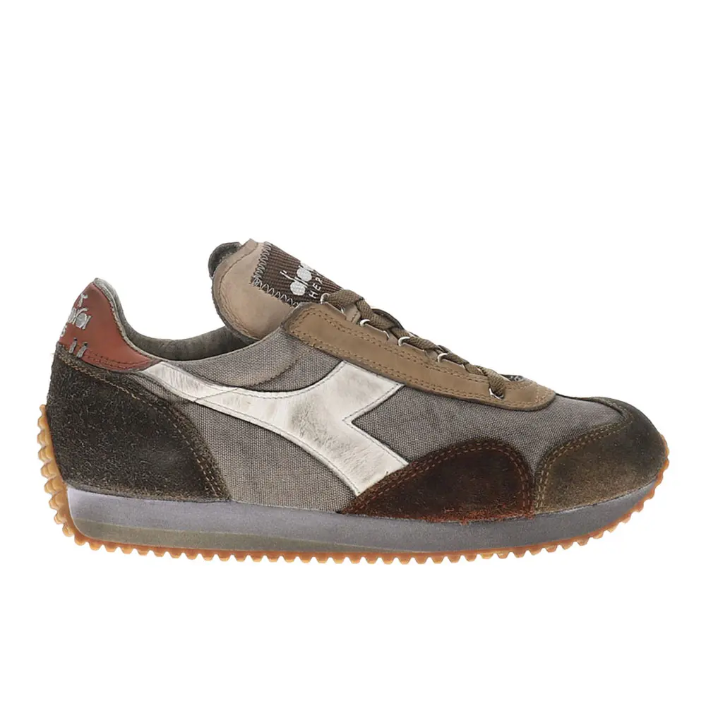 diadora Mens Equipe Dirty Sw Evo Lace Up Sneakers Shoes Casual - Brown
