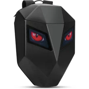 19-Inch LED Waterproof Motorcycle Backpack, Laptop Bag, Helmet Bag, LED Hard Shell, Custom Screen, Cycling/Camping