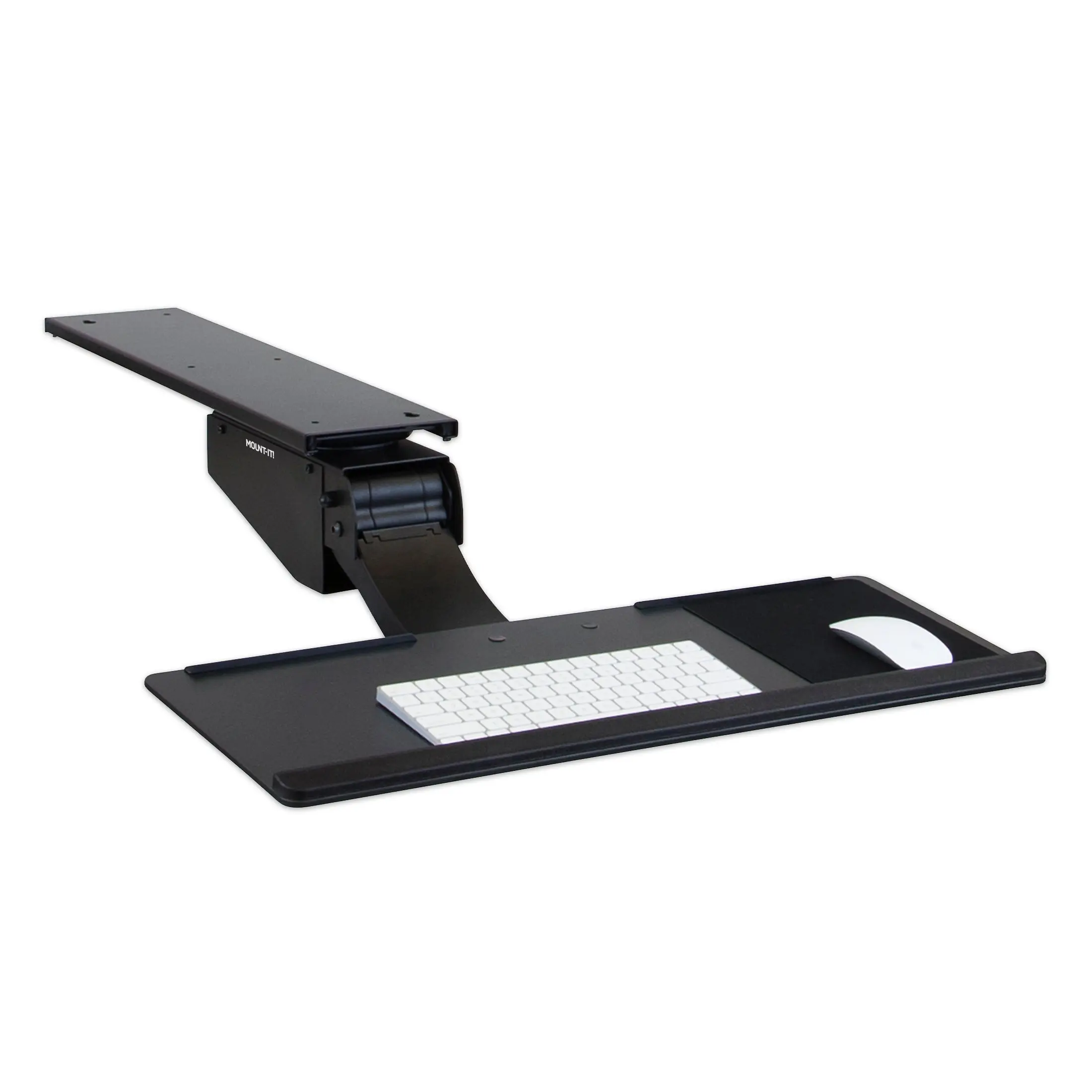 Mount-It! Under Desk Keyboard Tray with Ergonomic Wrist Rest Pad & Mouse Platform for Optimal Posture and Comfort Mount-It! Under Desk Keyboard Tray with Ergonomic Wrist Rest Pad & Mouse Platform for Optimal Posture and Comfort