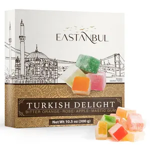 Eastanbul Turkish Delight,Mother's Day Gift, 10.5oz, 4 Flavors