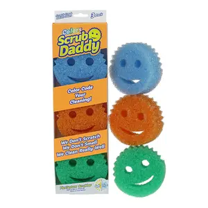 Scrub Daddy Colors Non-Scratch Cleaning Sponges 3 Count