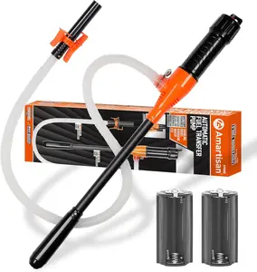 Fuel Pump - Battery Powered Gas & Diesel Transfer - 2.6 GPM Multi-Use Siphon