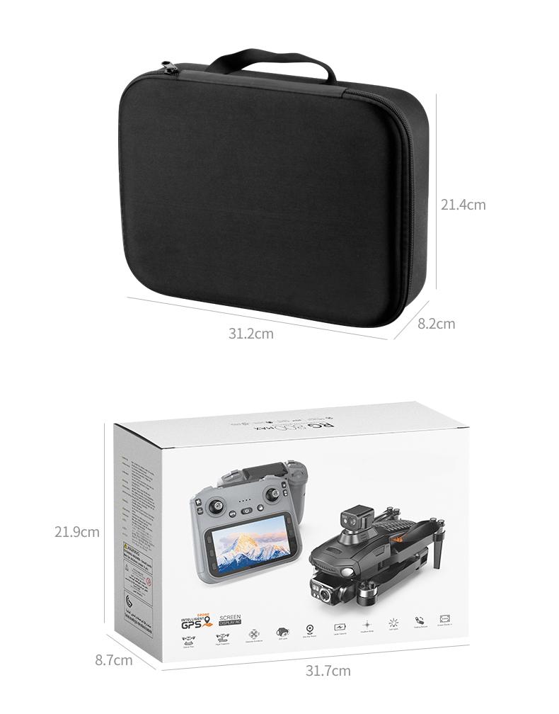 YCMDCGIE 4K ESC Camera Drone with Brushless Motor, Upgraded 4.5-Inch Screen, Foldable Drone, AI Obstacle Avoidance, GPS Smart Return, Gesture Photography, Intelligent Follow, Custom Waypoint Flight, Dual Battery with 50 Minutes Endurance