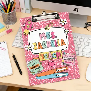 Teacher Custom Pencil Shaped Writing Board, Creative Stationery Holder, Suitable for Office Use and Classroom Record Keeping