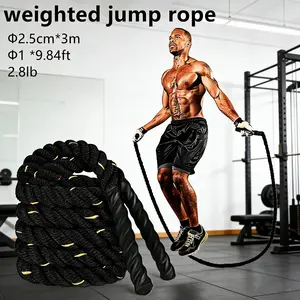 Jump Rope, Weighted Jump Rope for Men women, 2.8lb Heavy Skipping Rope for Exercise, Adult Jumpropes for Home Workout, Improve Strength and Building Muscle,Total Body Workout Equipment
