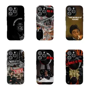 Scarface Black and White Phone Case Easy to Wear Suitable for All Models The World is Yours Design  iPhone11-17
