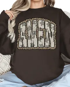 Leopard Star Amen Unisex NuBlend Crew Sweatshirt