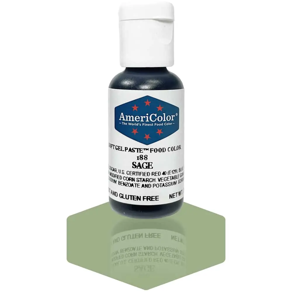 AmeriColor, Sage, .75 Ounce, Soft Gel Paste Food Color