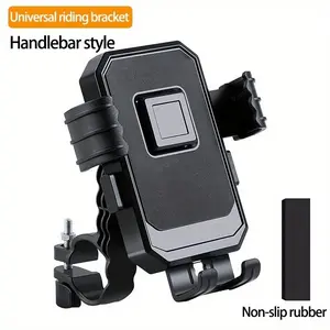 360° Rotatable Bicycle Phone Holder, Motorcycle Phone Mount, Non-slip Stable Handlebar Phone Holder, Durable Phone Accessories for Motorcycle, Electric Scooter, Mountain, Scooter