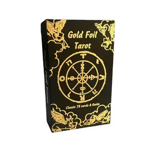 Gold Foil Tarot Deck Cards & Guide