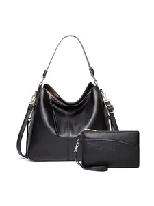 Large PU Leather Handbag Shoulder Bag Set for Women, Pu Tote Satchel, Stylish Travel Party Bags, Casual Style, All Seasons, Non-Sensitive Goods, Made in China