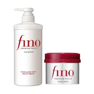 FINO Premium Hair Mask 230g & Repair Shampoo 550ml Set - Deep Nourishment & Repair for Dry, Damaged, or Color-Treated Hair Conditioner Cleanser