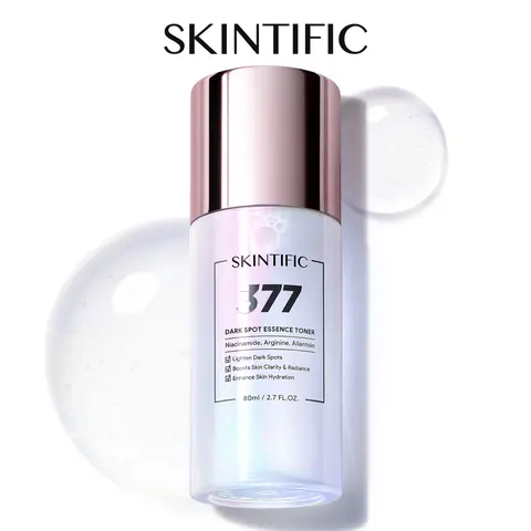 [SKINTIFIC] 377 Pro Dark Spot Essence Toner | Optical Scattering Technology Hydrating, Lightens Dark Spots, Evens Skin Tone, Tamarind Seed Polysaccharide & Arginine for Radiant Skin, Cruelty-Free, Black Friday Gifts, Holiday Gifts